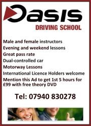 Oasis Driving School, Patchway, Bristol