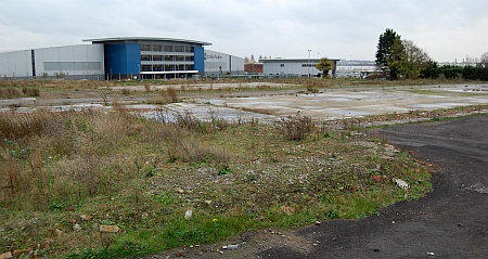 Site of a proposed new police custody centre close to the Rolls Royce works, Patchway, Bristol