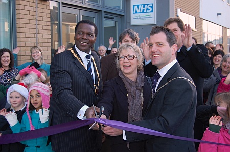 Official opening of the Patchway Hub - ribbon cutting