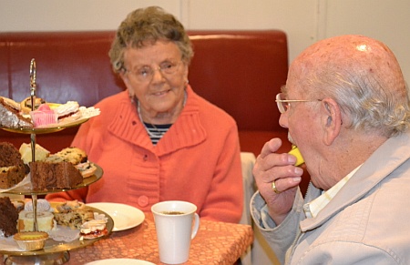 Over 60s tea party at the Brooks Café, Patchway, Bristol