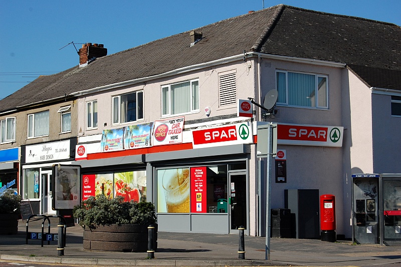 The Spar store and Post Office in Roadway Road, Patchway.