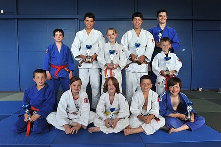 Patchway Judo Club 2012 Western Area champions and medal winners.