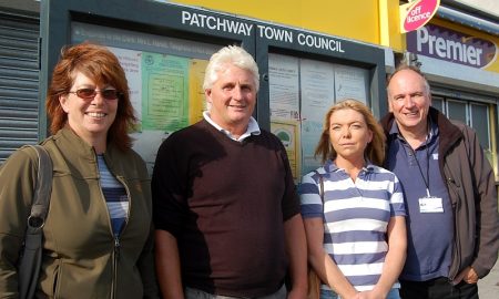 Stoke Lodge independence campaigners pictured in Chelford Grove.