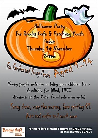 Halloween Party at Brooks Cafe, Coniston Community Centre, Patchway.