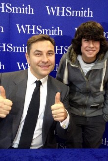 David Walliams pictured at a book signing in the WH Smith store at The Mall.