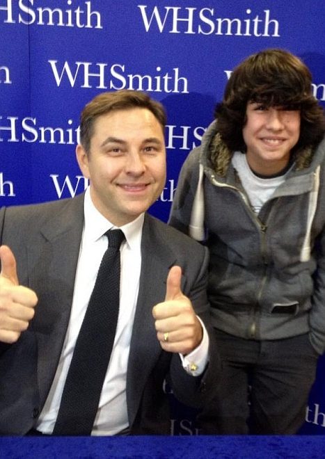 David Walliams pictured at a book signing in the WH Smith store at The Mall.