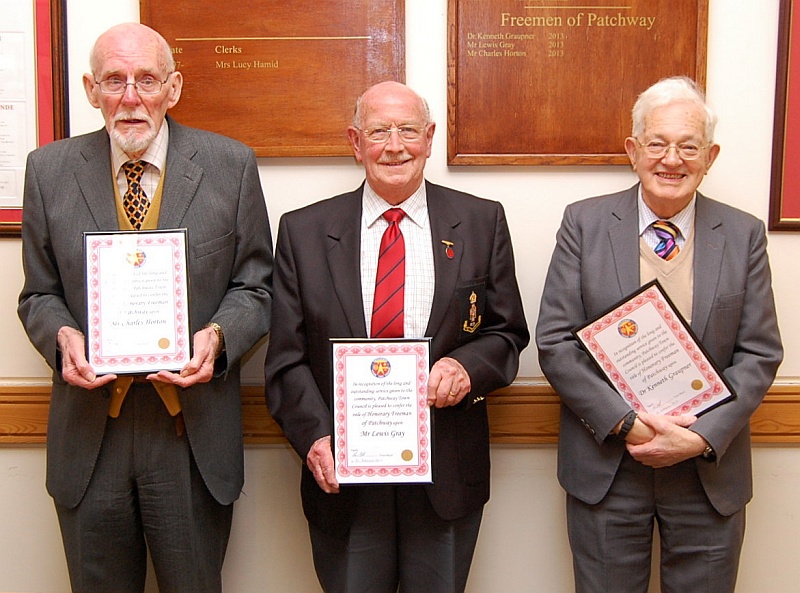 Patchway Town Council Honorary Freeman conferment ceremony.