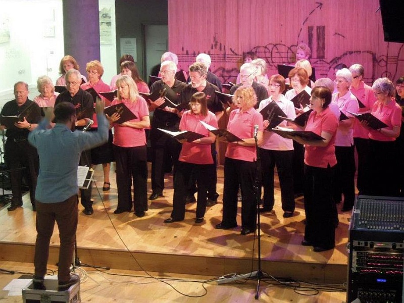 The Stokes Singers perform at the Colston Hall, Bristol in October 2011.