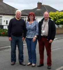 Stoke Lodge councillors (l-r) Andy Alsop, Sarah Pomfret and Brian Hopkinson.