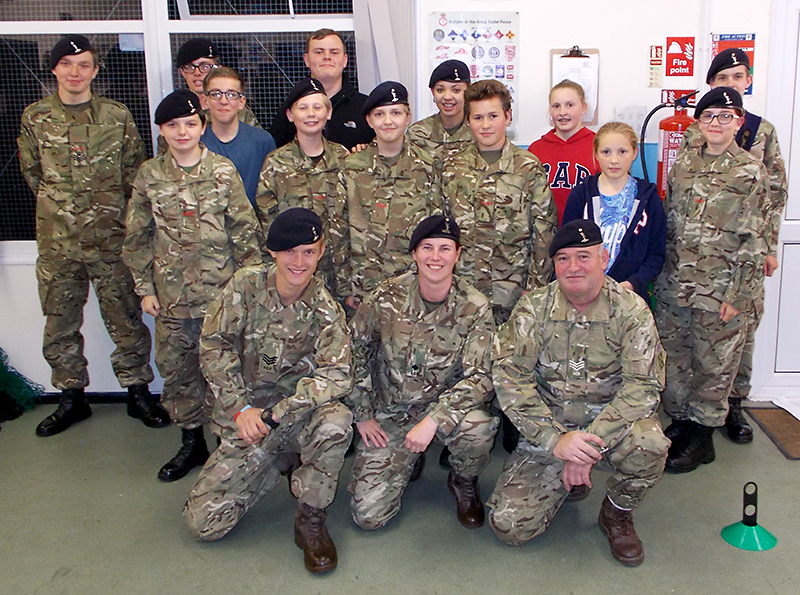 Members of Patchway Army Cadet unit.