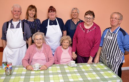 Photo of helpers and guests at Patchway Pensioners' Lunch Club
