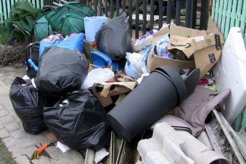 Photo of fly-tipped waste in Little Stoke.