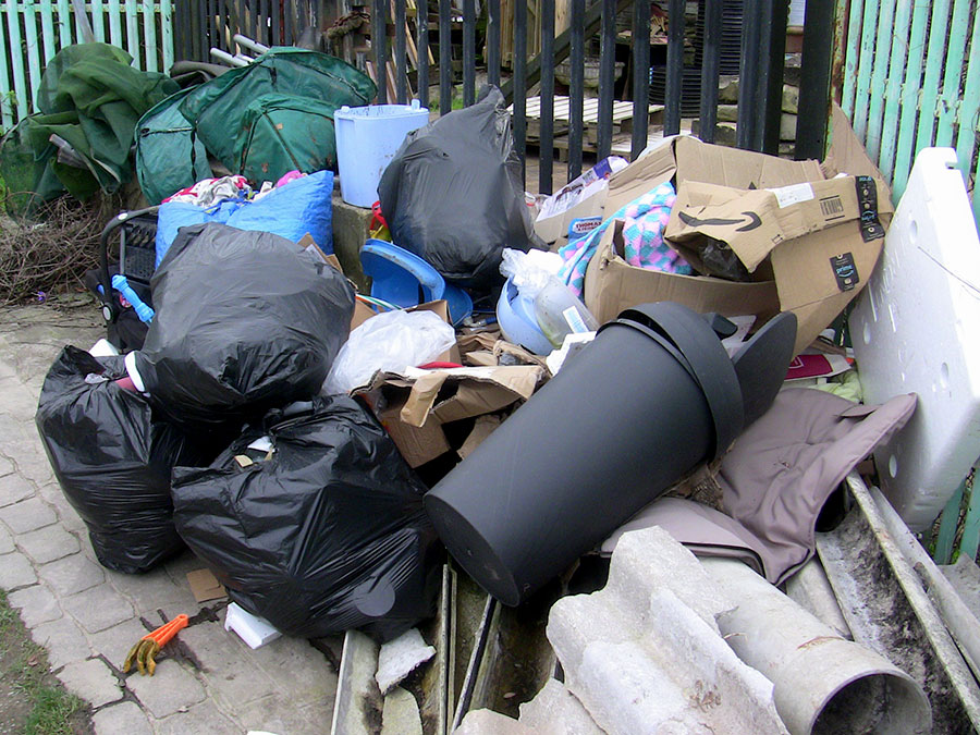 Photo of fly-tipped waste in Little Stoke.