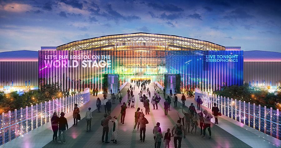 Visualisation of the arena.