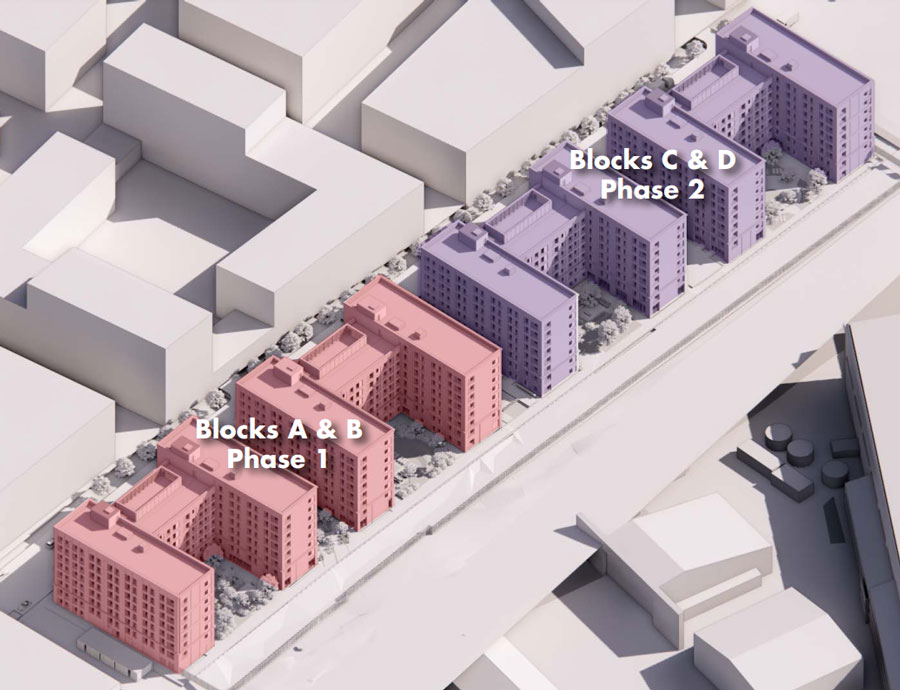 3D model of proposed student accommodation.